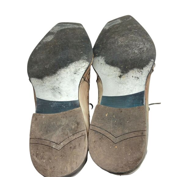Funky Oxford Dress Shoes Vintage Giavanni Express Men Cream Brown Leather SZ 12 main image 7